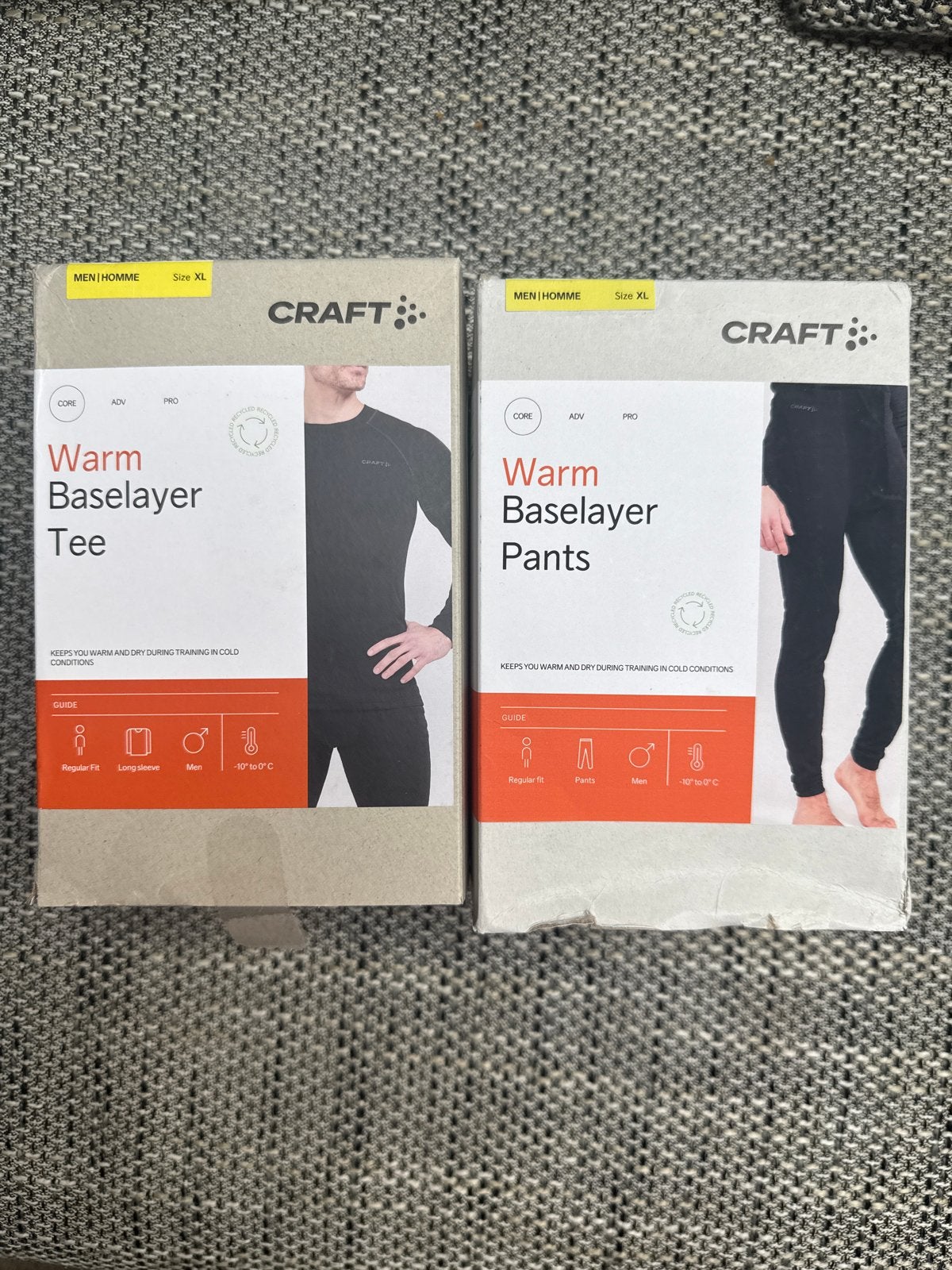 Craft Warm Baselayer Set - Thermoshirt en Thermobroek, Kleding | Heren, Sportkleding, Zwart, Ophalen of Verzenden, Algemeen, Maat 56/58 (XL)