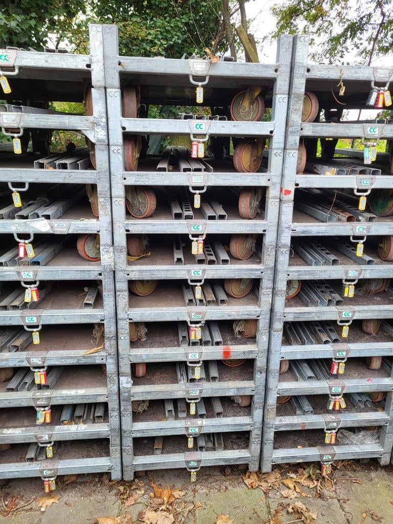 Cc karren tag6 , deense containers,  bloemen wagens, 100 liter of meer, Ophalen, Gebruikt, Transportkar