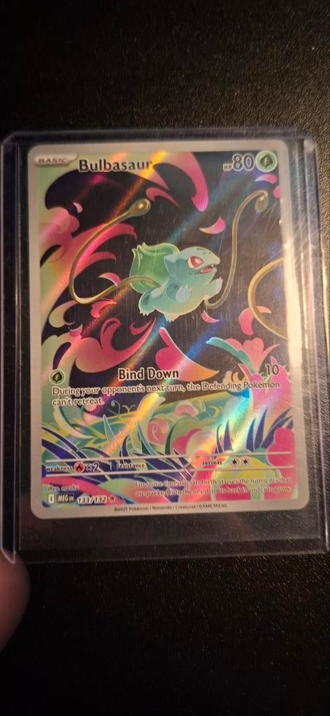 Bulbasaur, Ophalen of Verzenden, Zo goed als nieuw, Losse kaart, Foil