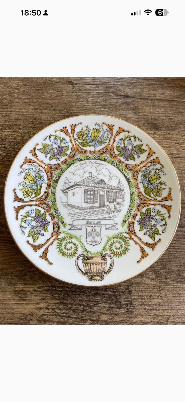 Gelimiteerd bord Oude Tolhuis Blaricum, Antiek en Kunst, Ophalen of Verzenden