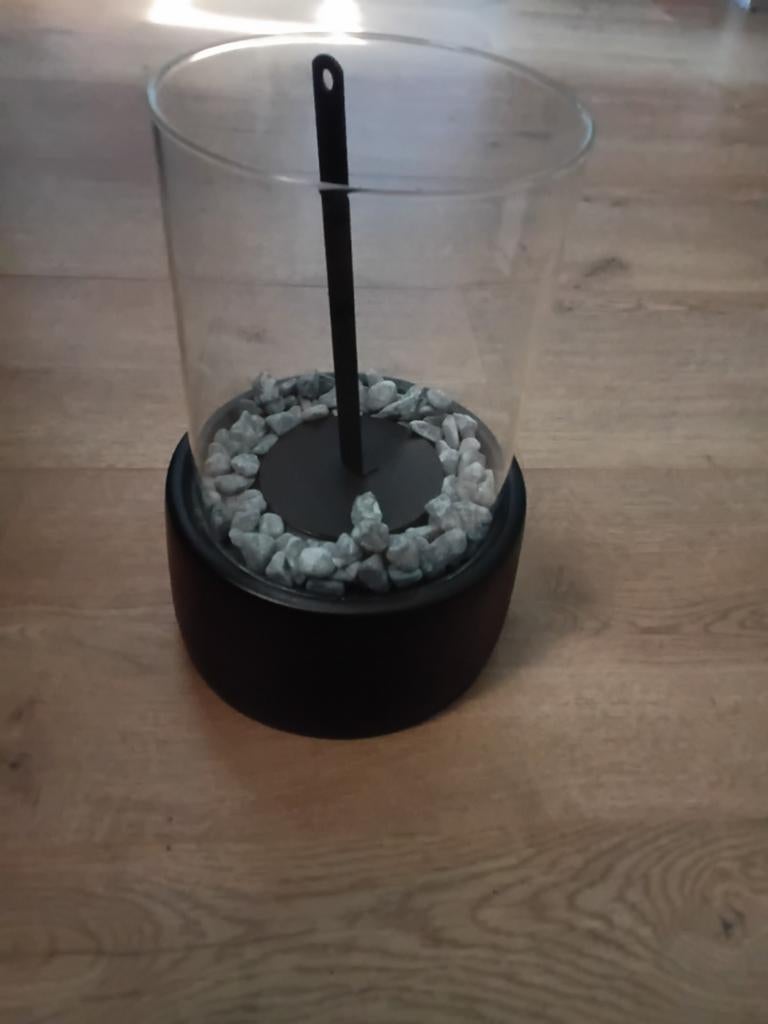 Nieuwe Bio-ethanol Sfeerhaard met Kiezelstenen, Ophalen, Zwart, Nieuw, Modern