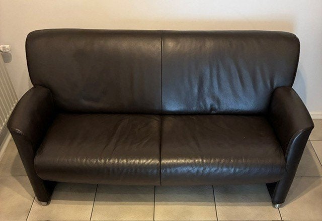 Bank, (Twee & half zit design bank), Huis en Inrichting, Ophalen, Gebruikt, Minder dan 75 cm, Design