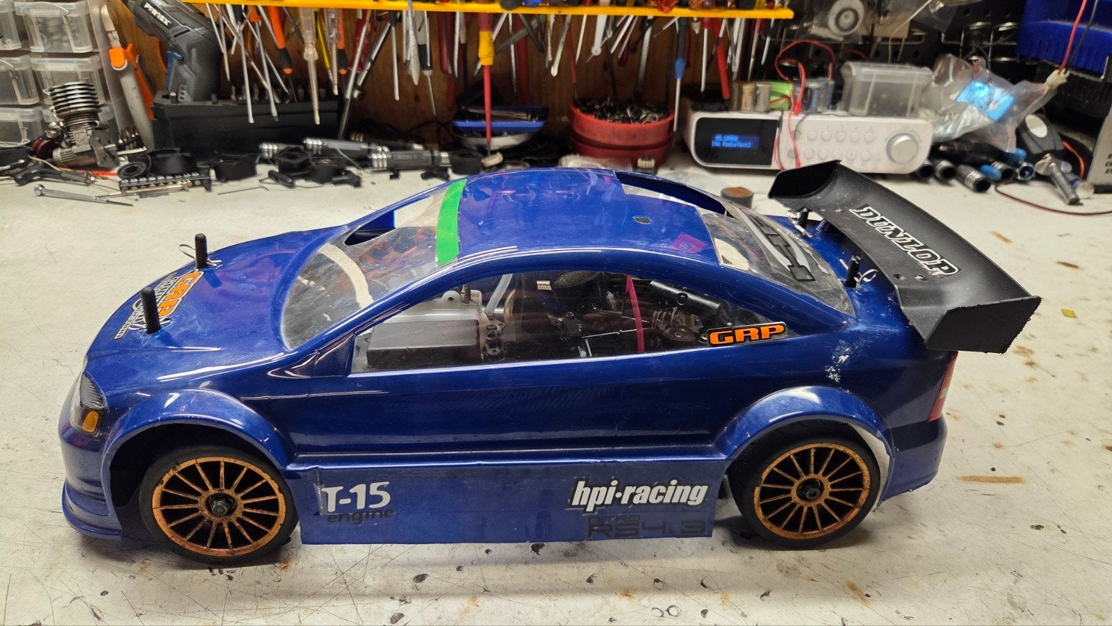 Te koop leuke hpi rs 4, Gebruikt, Ophalen of Verzenden, Schaal 1:10, Nitro