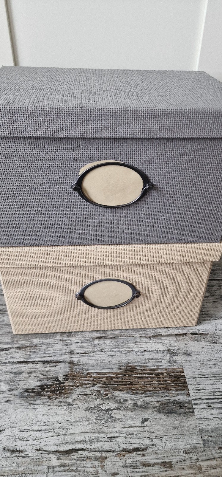 IKEA Kvarnvik storage boxes (2x), Ophalen of Verzenden, Zo goed als nieuw, 50 tot 100 cm, Minder dan 50 cm