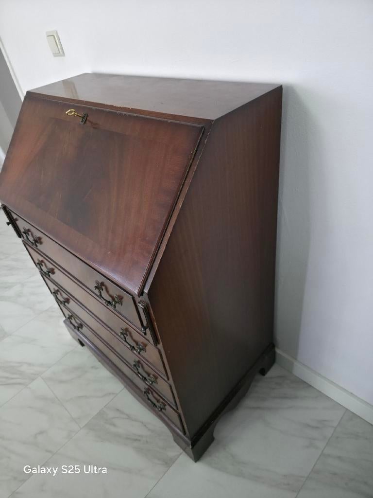 Wortelnoten Houten Secretaire Pander Holland, Ophalen, Gebruikt, Klassiek