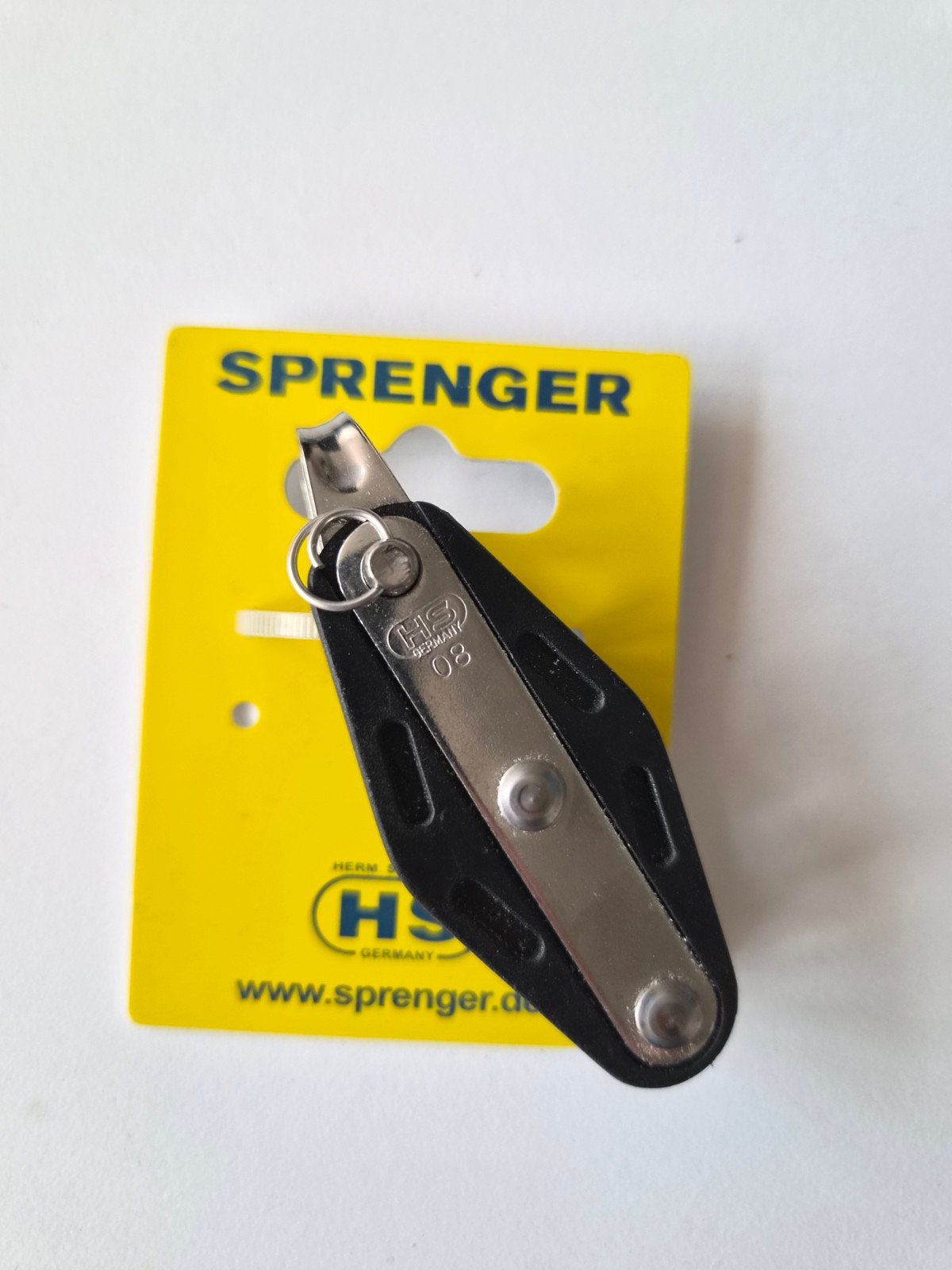Sprenger HS Blok 8mm RVS - 150 kg, Watersport en Boten, Accessoires en Onderhoud, Nieuw, Lijn of Blok, Ophalen of Verzenden