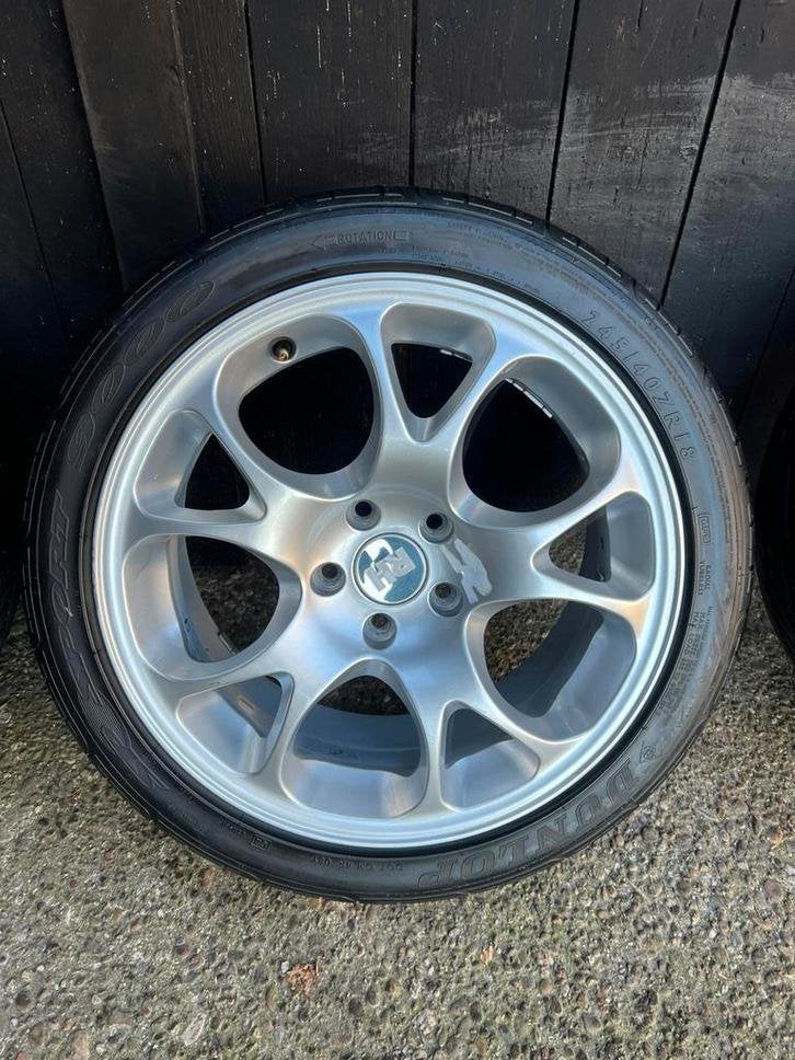 5x112 245/40R18 golf Caddy Audi dunlop zomer set et 55 8,5J, Niet ingevuld, 18 inch, Banden en Velgen, Niet ingevuld