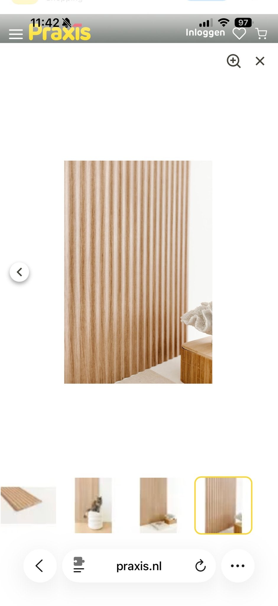Maestro Latt Wave wandpanelen Natural Oak (nieuw), Ophalen, Nieuw, Overige materialen, 100 mm of meer
