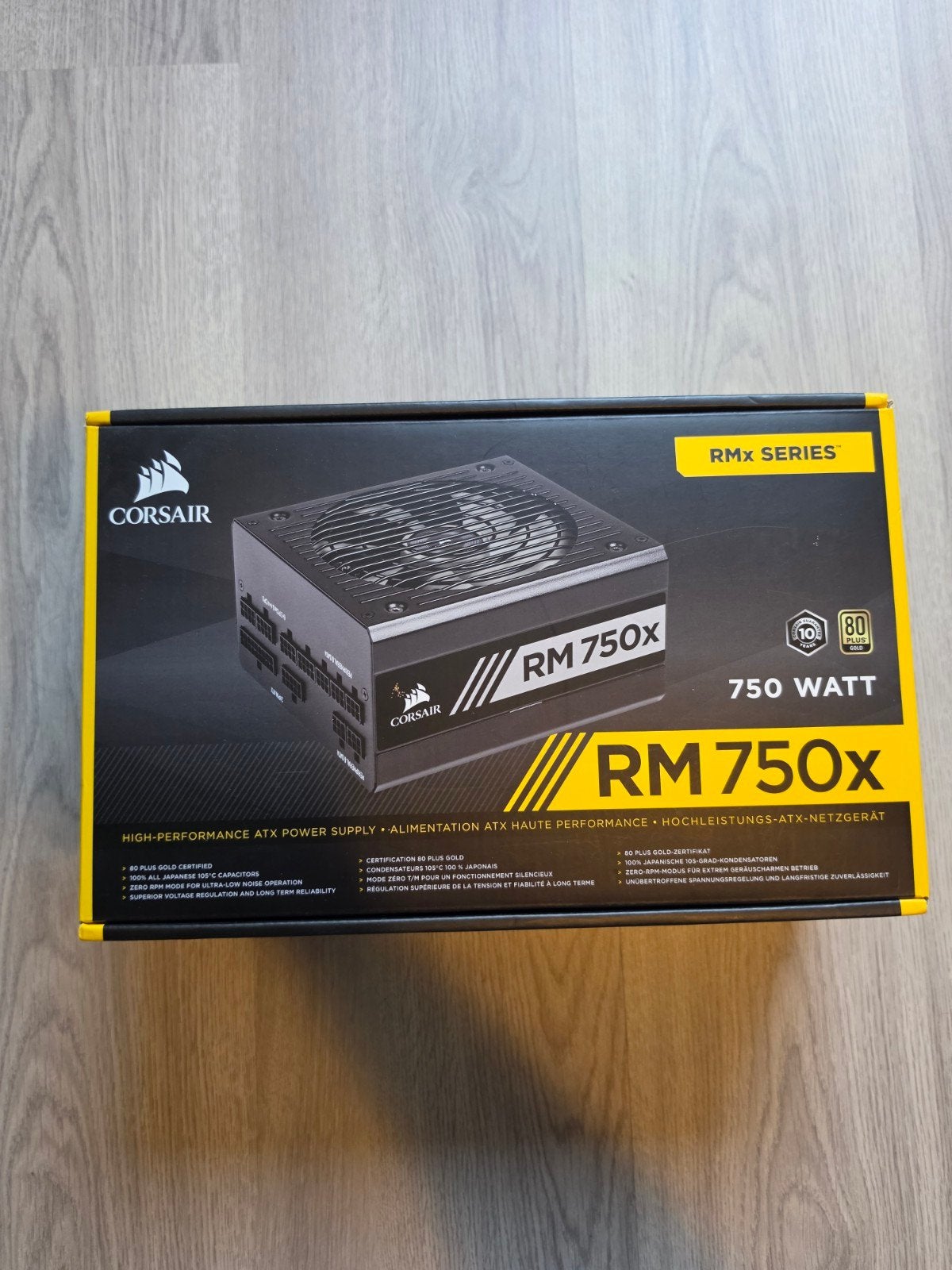 Corsair RM750x Voeding - 750W, 80 PLUS Gold, Computers en Software, Interne voedingen, Ophalen of Verzenden