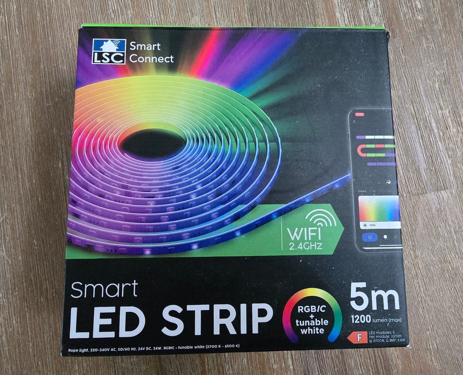 LSC Smart Connect LED Strip 5m RGB/C + Tunable White, Overige merken, Meerkleurig, Nieuw, Ophalen of Verzenden