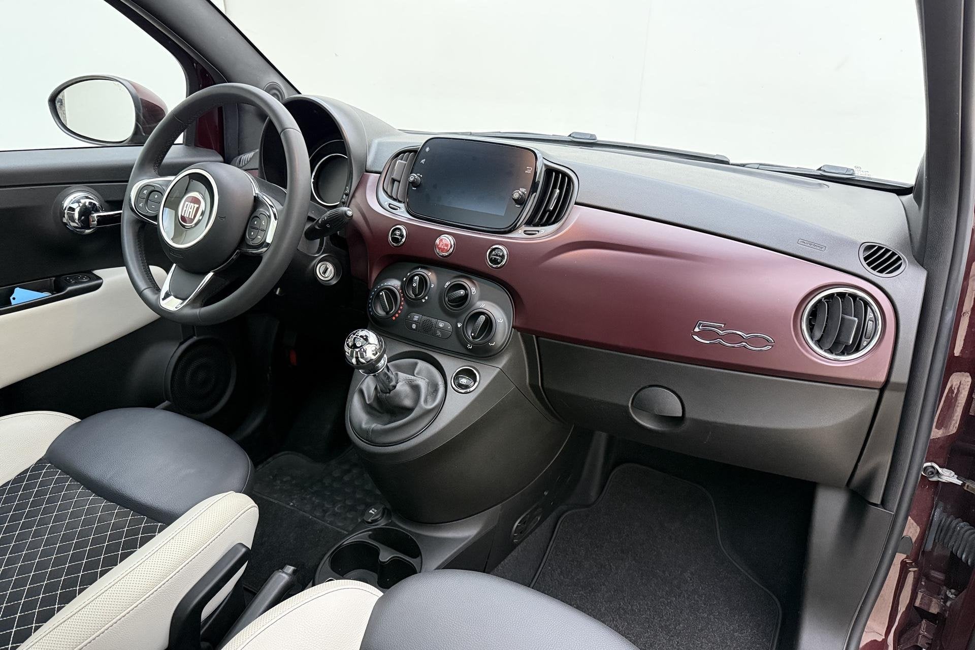 Fiat 500 1.2 Star | Navigatie via Carplay | Panoramadak | Ai, Auto's, Fiat, Voorwielaandrijving, Stof, Gebruikt, 4 stoelen