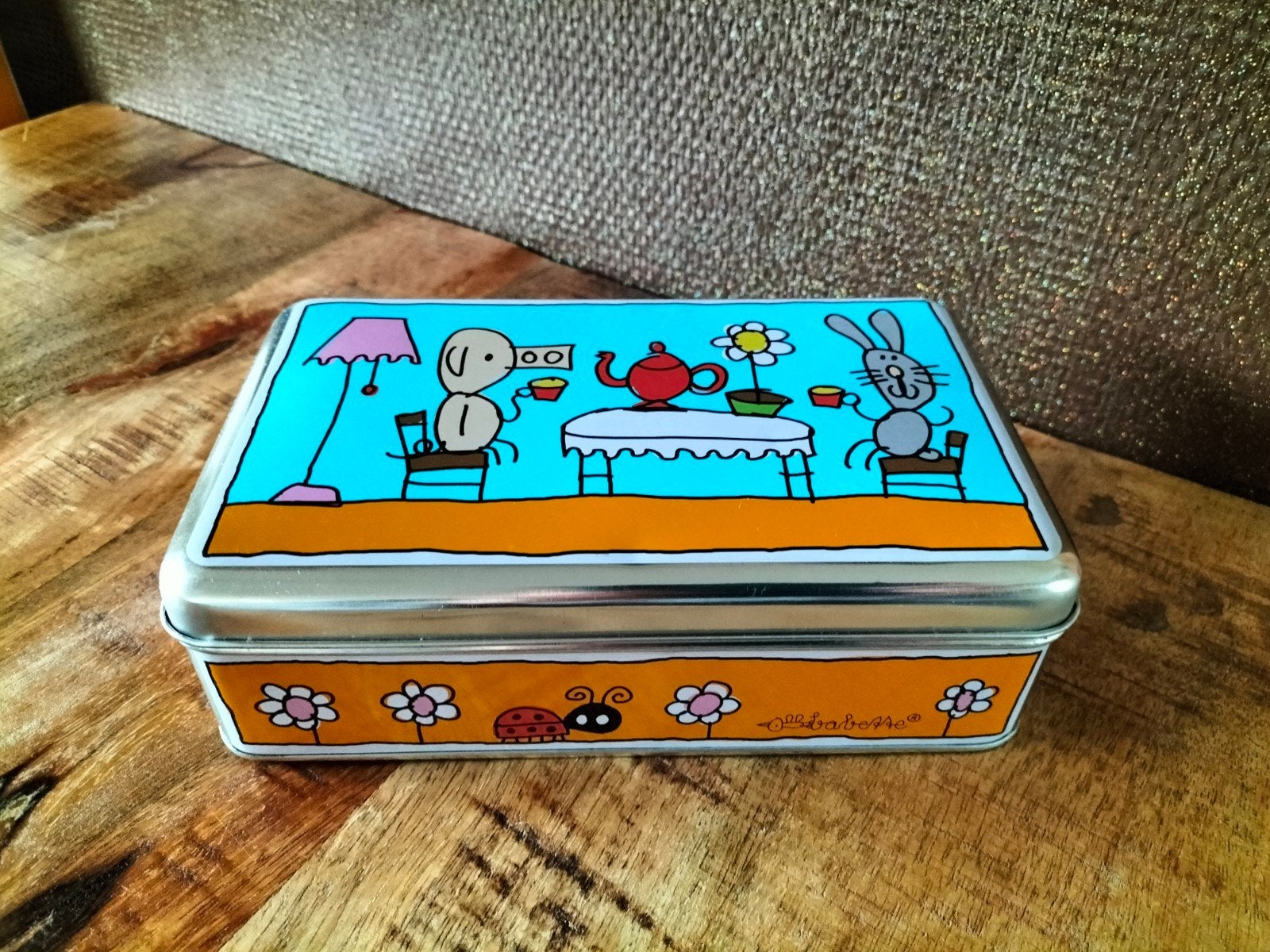 KOEKTROMMEL Babette Harms servies, Verzamelen, Ophalen of Verzenden, Gebruikt, Koek(jes), Douwe Egberts