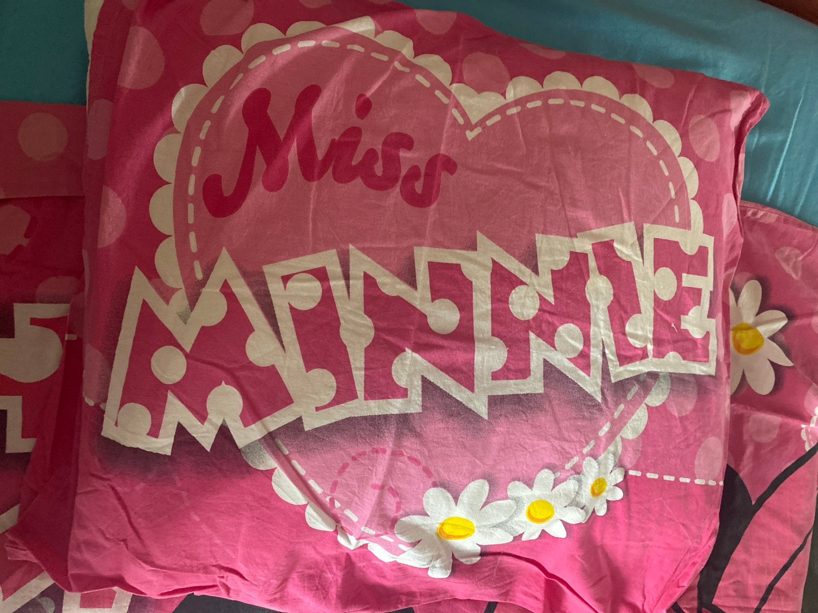 Minnie Mouse Dekbedovertrek - Roze eenpersoonsbed, Overige merken, Meisje, Wasbaar, Ophalen of Verzenden