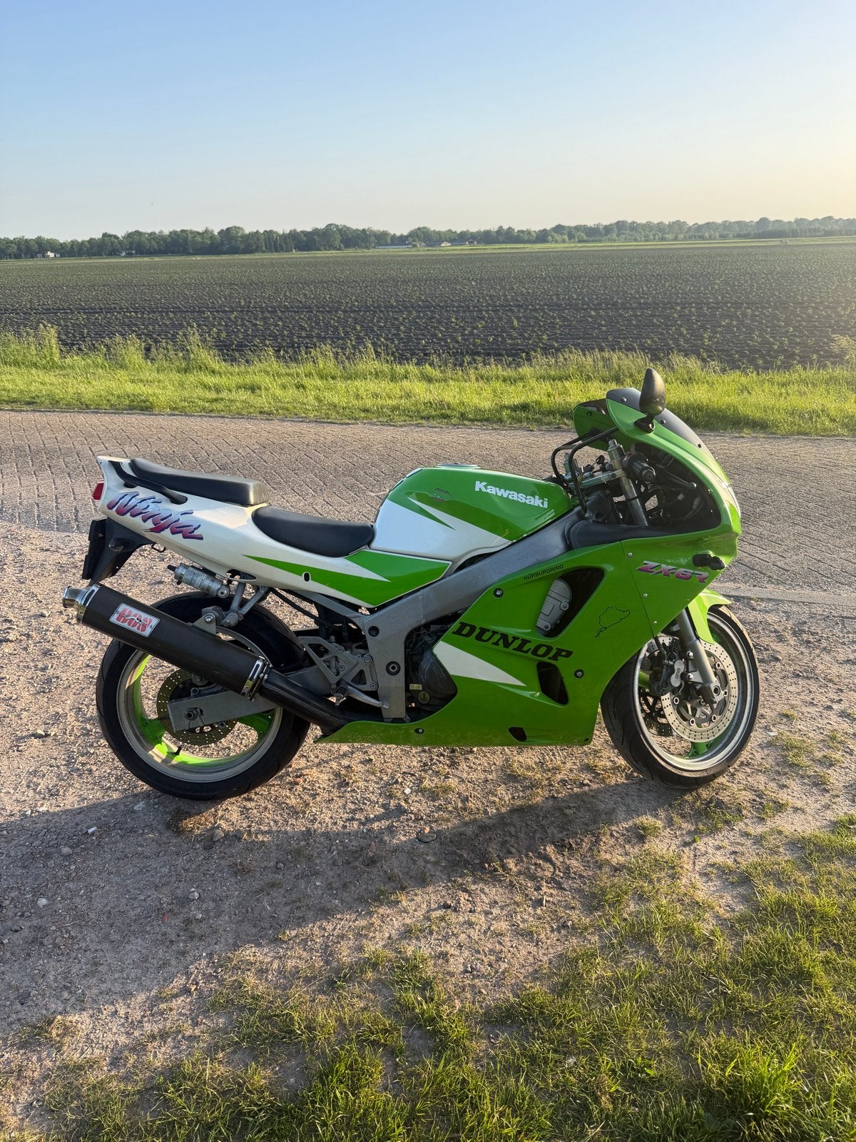 Kawasaki ZX6R A2 1995, Sportuitlaat, 4 cilinders, Gebruikt, Super Sport