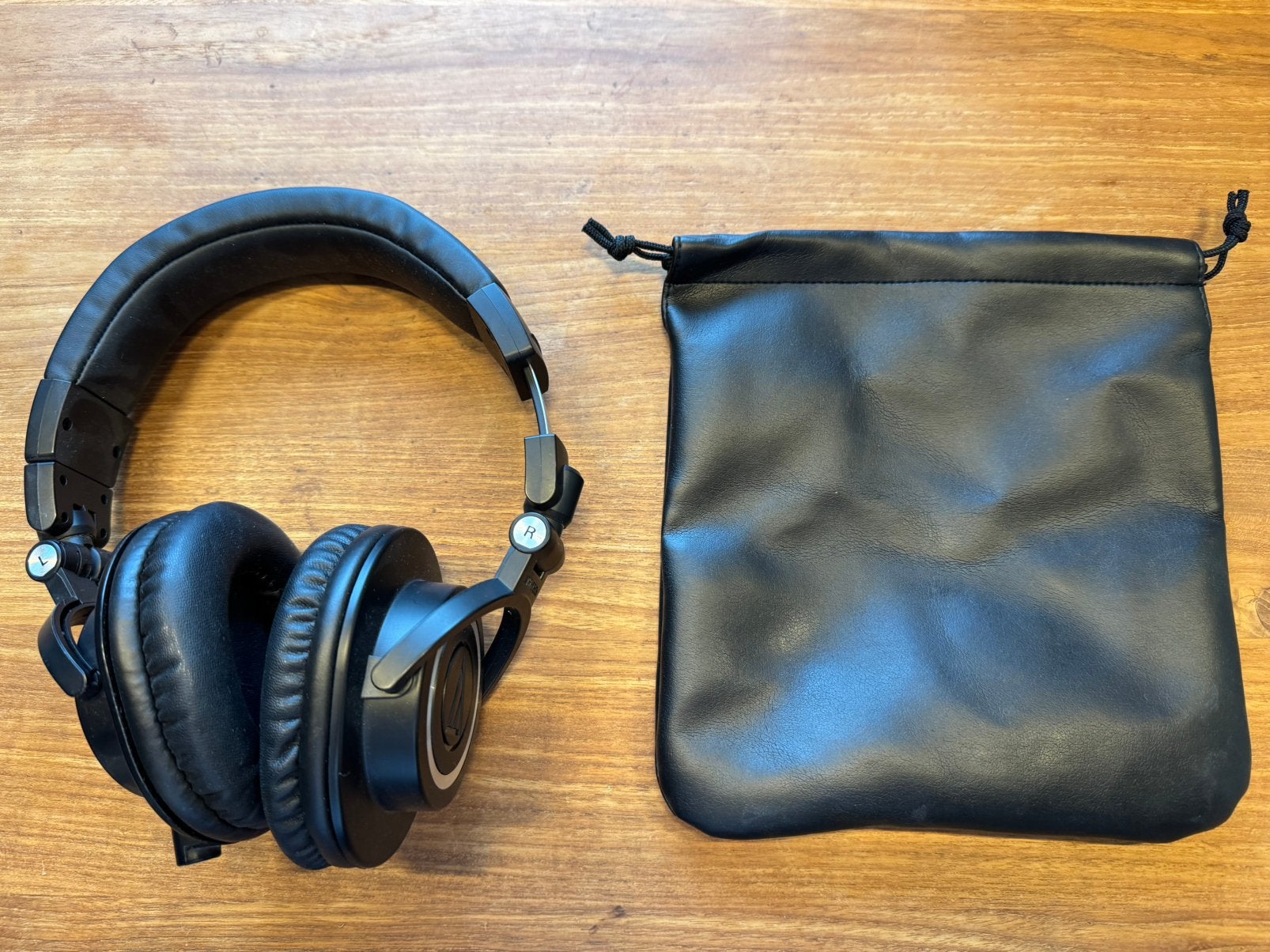 Audio-Technica ATH-M50x studio hoofdtelefoon, compleet ZGAN, Audio, Tv en Foto, Koptelefoons, Zo goed als nieuw, Inklapbaar, Zwart