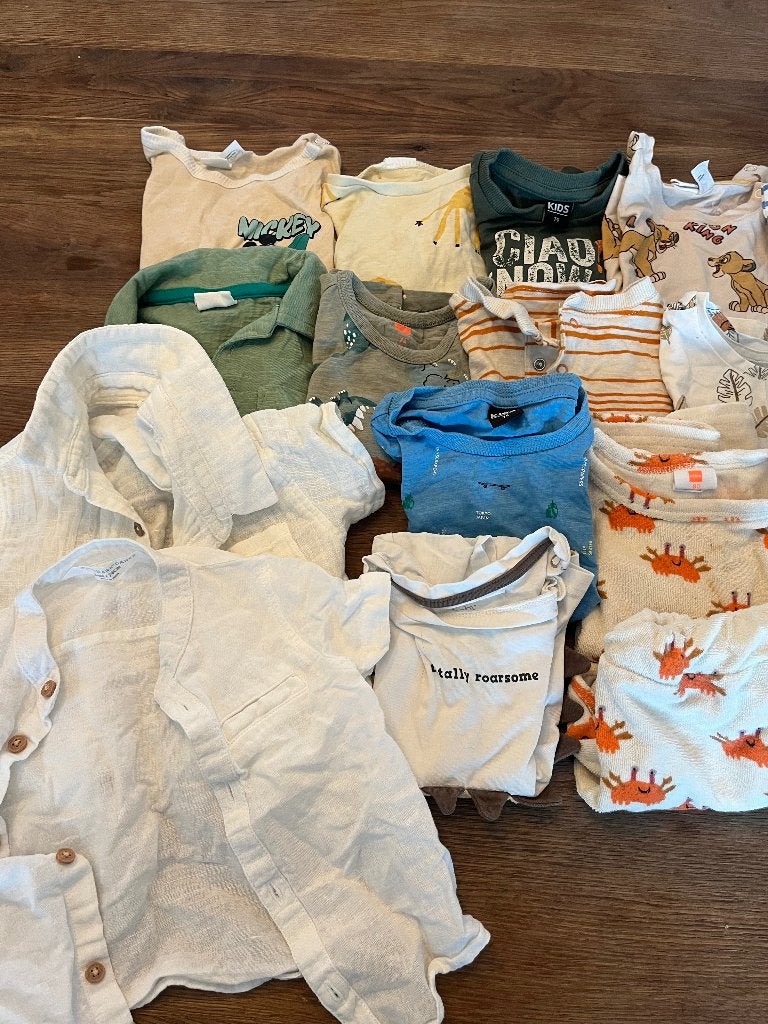 Kinderkleding pakket T-shirts 74/80, Kinderen en Baby's, Kinderkleding | Kinder-kledingpakketten, Ophalen of Verzenden, Gebruikt