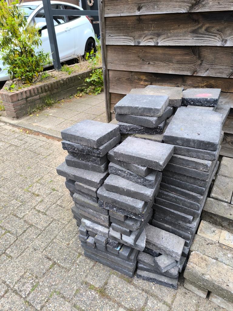 Tuintegels grijs 20x30, Ophalen, 10 m² of meer, Terrastegels