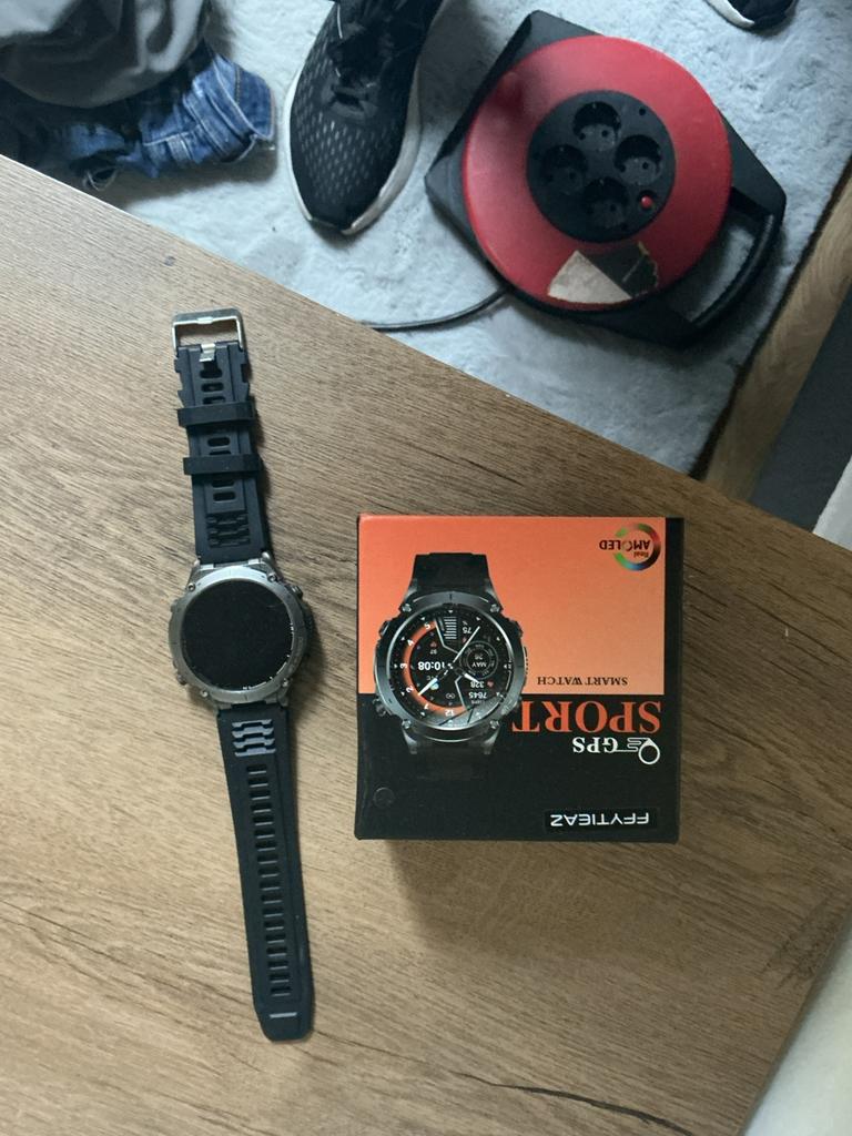 Horloge, Sieraden, Tassen en Uiterlijk, Smartwatches, Ophalen, Zo goed als nieuw, Zwart, Android