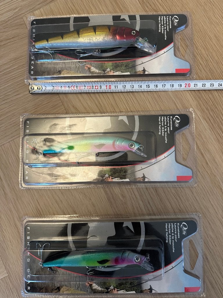Kunstaas; 3 grote 4Life kunstaas pluggen – minnow, Ophalen of Verzenden, Nieuw, Overige typen