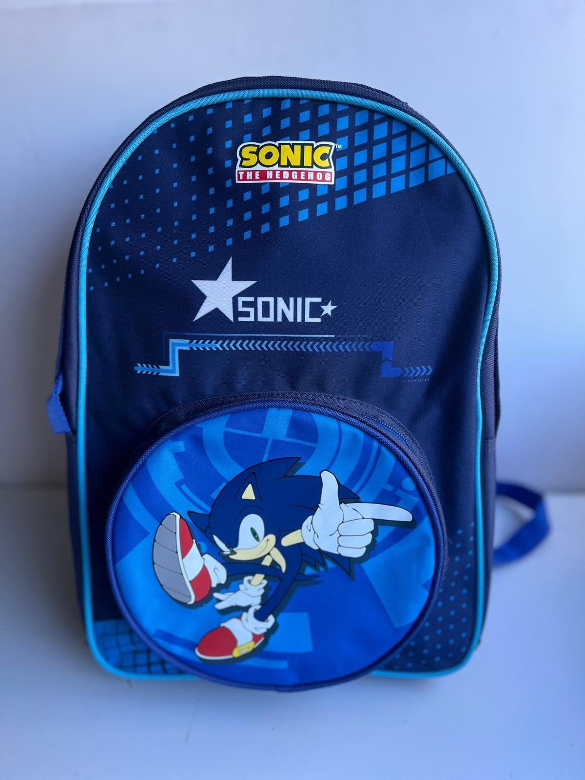 Nieuwe Sonic rugtas/boekentas, Ophalen, Nieuw, Blauw, Rugtas