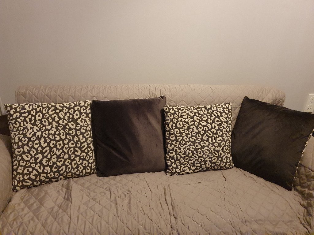 4 kussens, Overige merken, Bruin, Verzenden, Vierkant