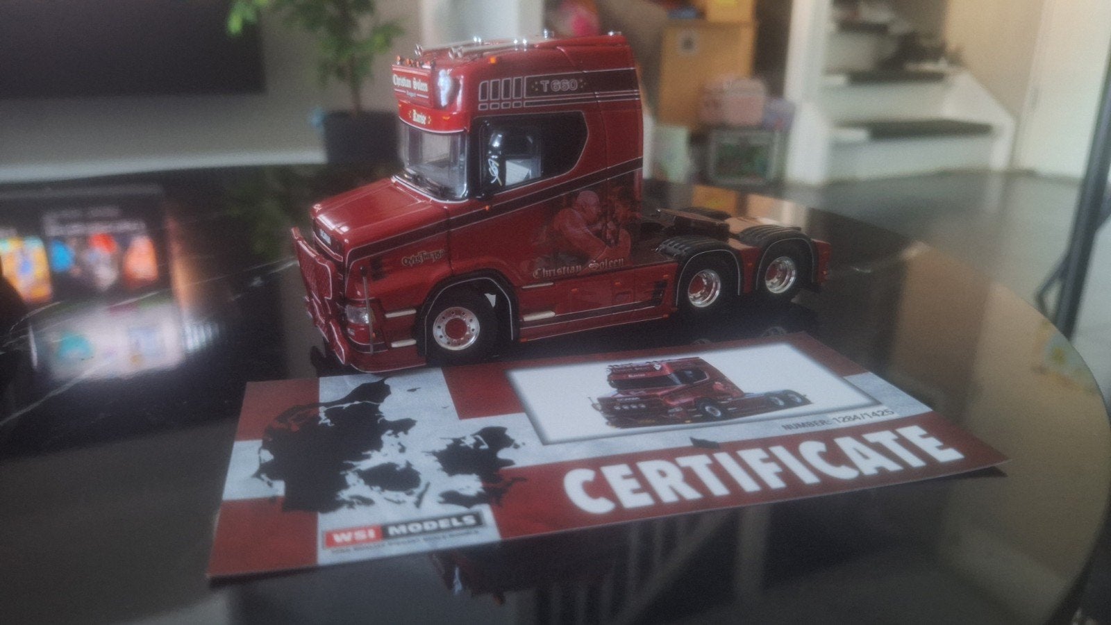 Wsi model Christian soleen t-cab s660, Ophalen, Zo goed als nieuw, Bus of Vrachtwagen, Overige merken