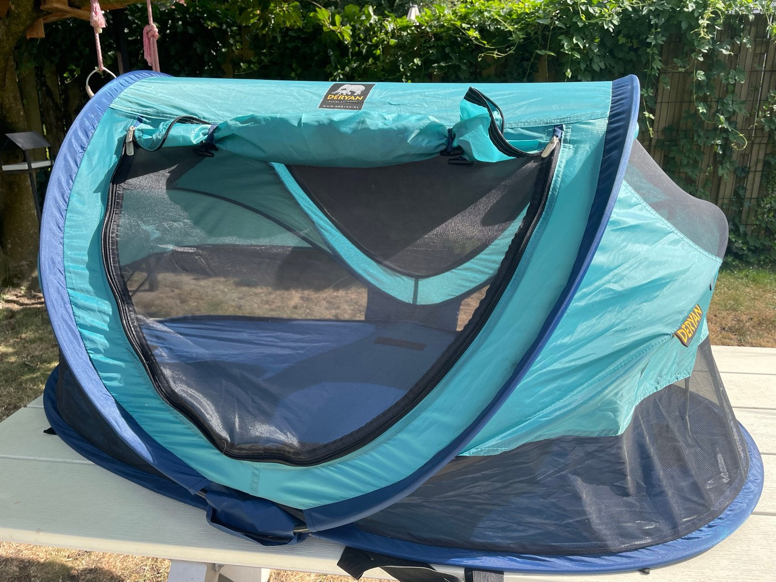 Deryan pop-up tentje voor peuters met matras en deken, Ophalen, Zo goed als nieuw, Reisbedje