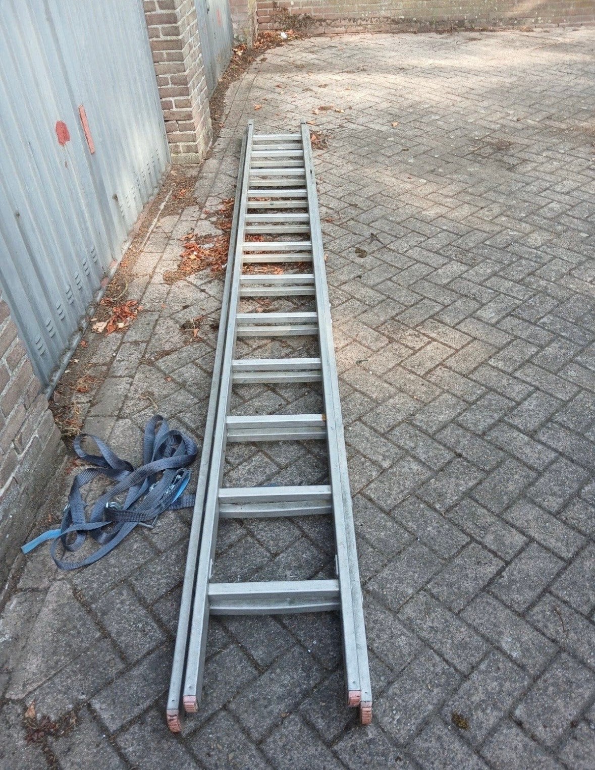 Krause Stabilo uitschuifladder 2x12 treden (2x 360cm), Doe-het-zelf en Verbouw, Ophalen, Gebruikt, Ladder, Opvouwbaar of Inschuifbaar