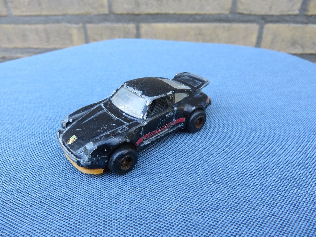 Majorette Porsche 911 ZWART, Hobby en Vrije tijd, Modelauto's | Overige schalen, Ophalen of Verzenden, Gebruikt, Auto