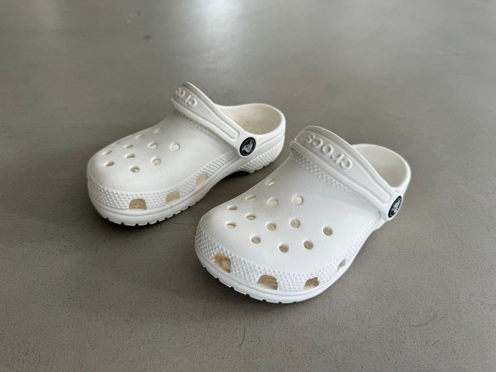 Witte CROCS classic clog toddler maat 27/28 C10, Ophalen, Gebruikt, Jongen of Meisje