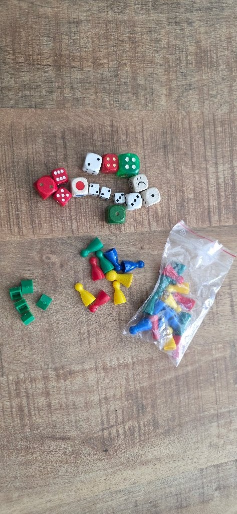 pionnen en dobbelstelen allerlei samen in 1 koop, Ophalen of Verzenden, Gebruikt