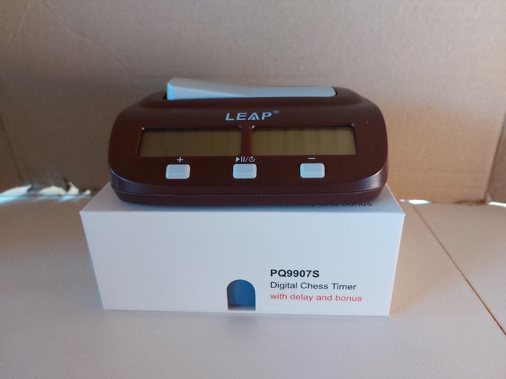 nieuwe LEAP schaakklok / damklok, Een of twee spelers, Ophalen of Verzenden, Nieuw
