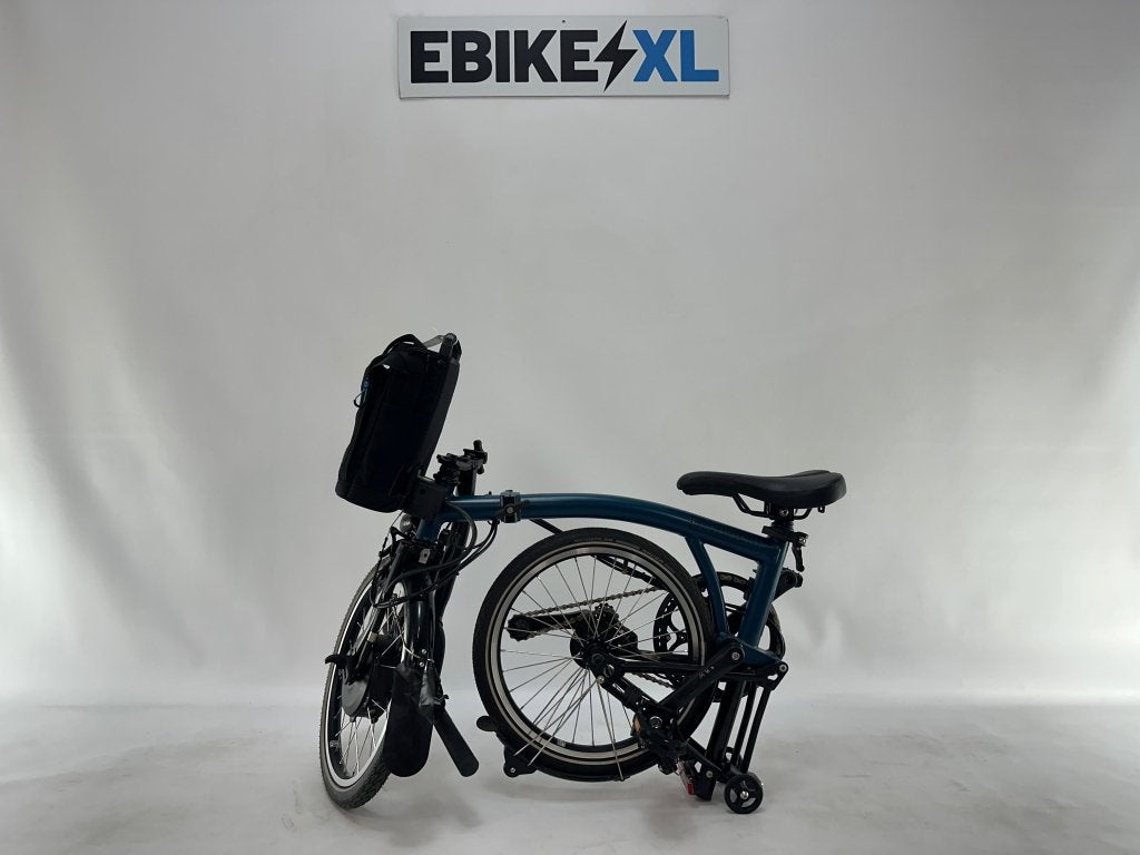 DEMO Brompton Electric Compact Vouwfiets Blauw 20", Niet ingevuld, Niet ingevuld, Niet ingevuld