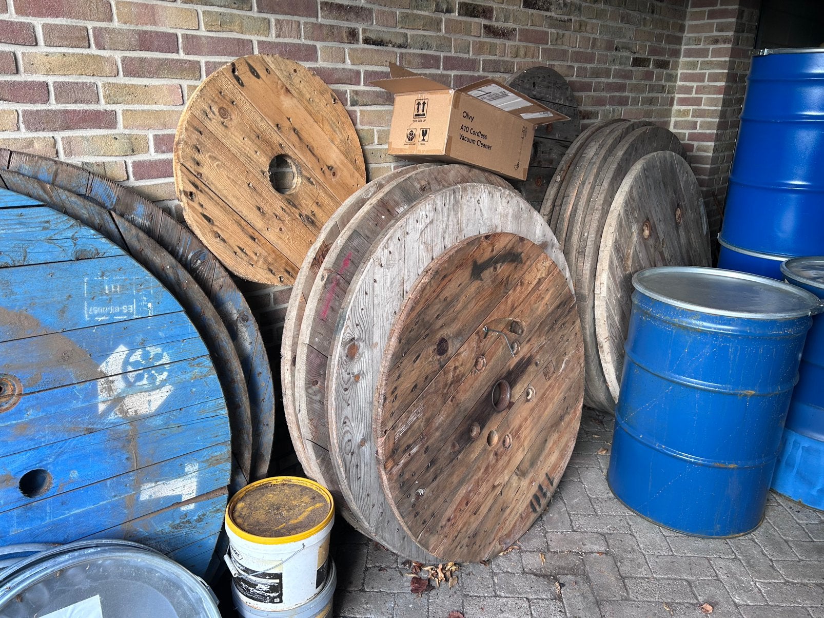 Houten kabelhaspel schijven diverse afmetingen, Doe-het-zelf en Verbouw, Hout en Planken, Ophalen, Minder dan 25 mm, Eiken, Plank