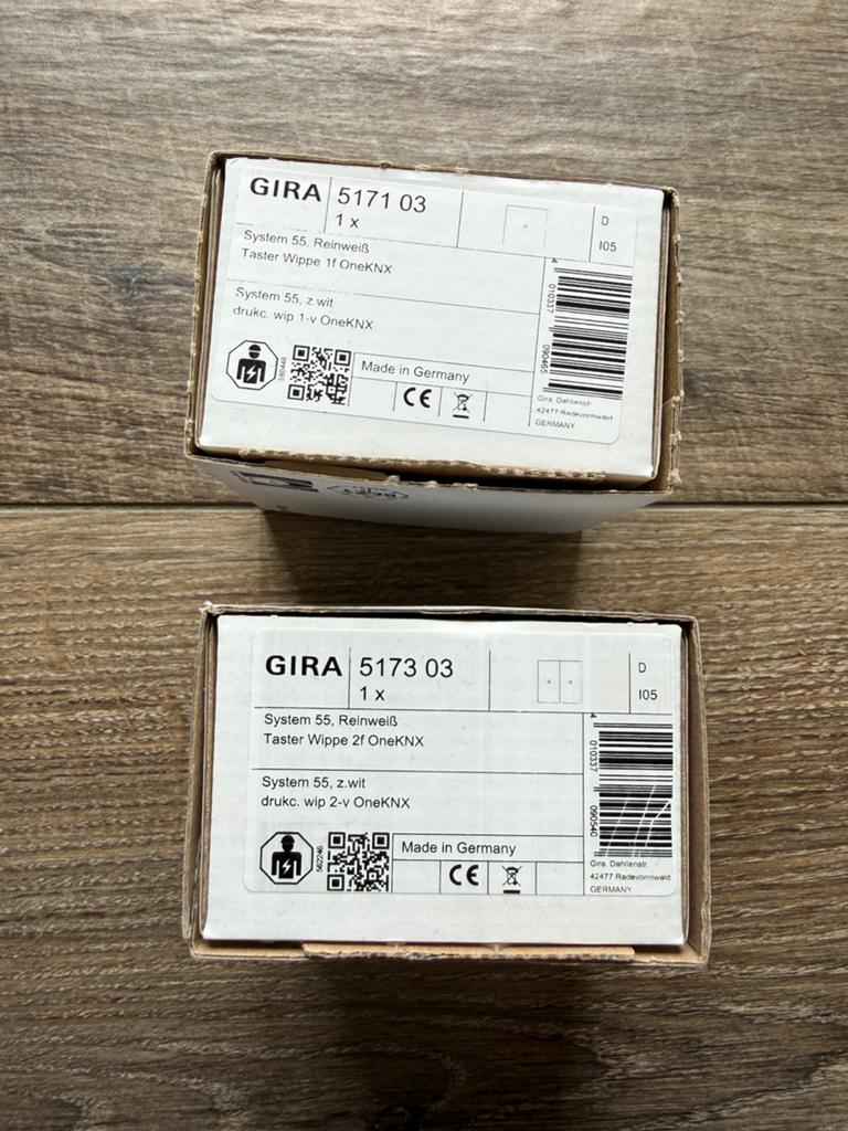 Gira knx taster 1 & 2 voudig, Ophalen, Zo goed als nieuw, Overige typen