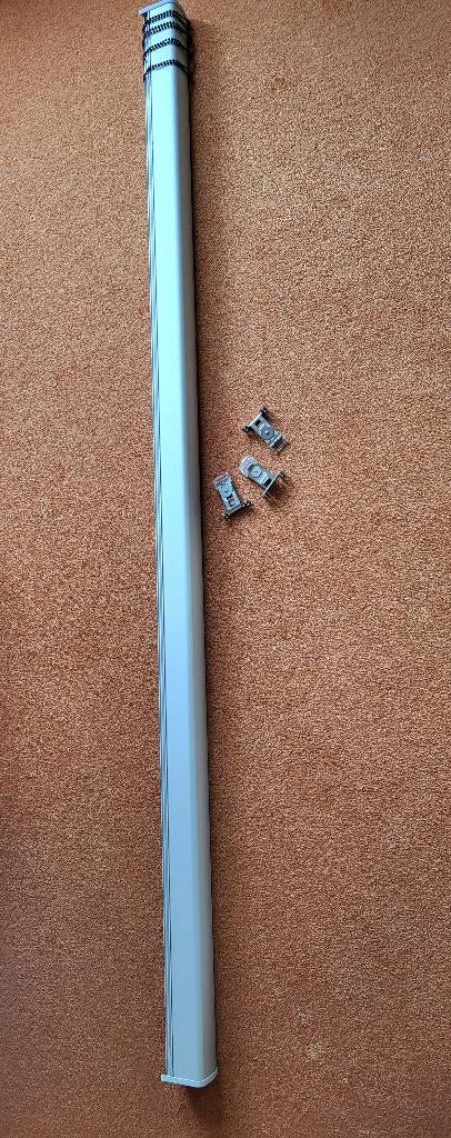 Solide aluminium koof voor rolgordijn, Ophalen, Gebruikt, Strak, aluminium, 200 cm of meer