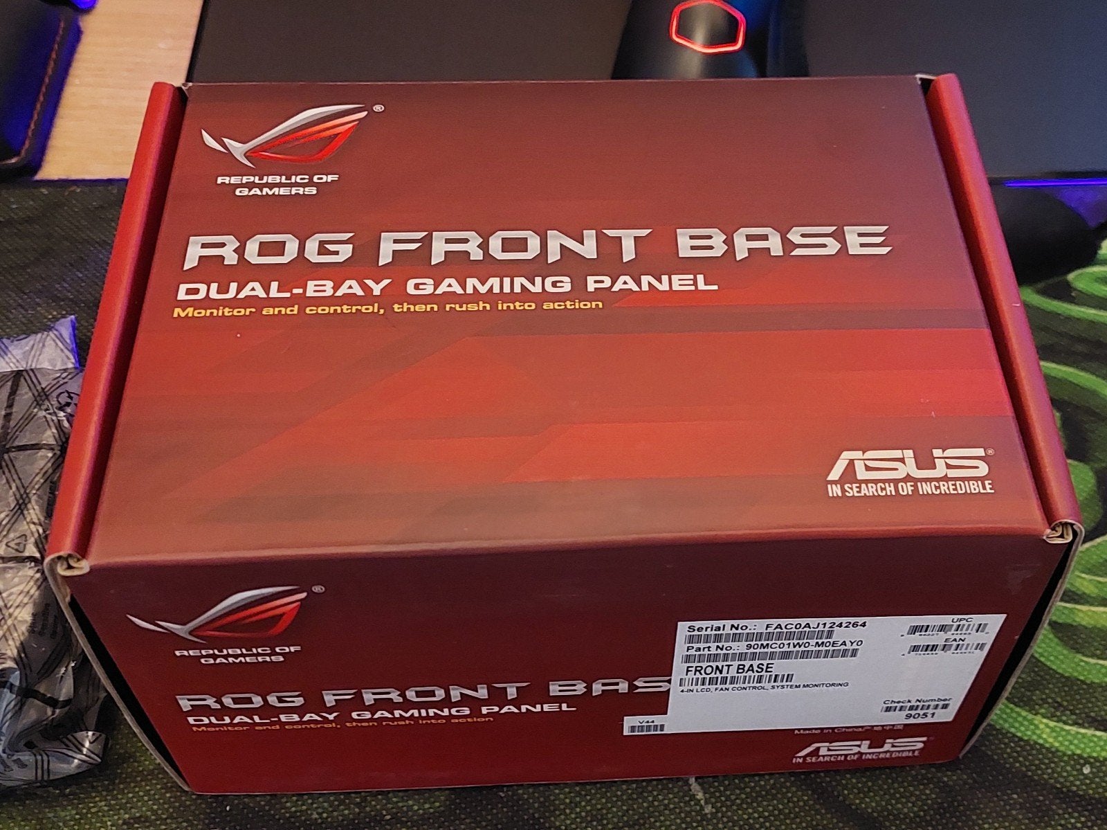 Asus ROG Front Base, dual-bay gaming panel (ongebruikt), Ophalen of Verzenden, Nieuw, Gaming, ASUS ROG
