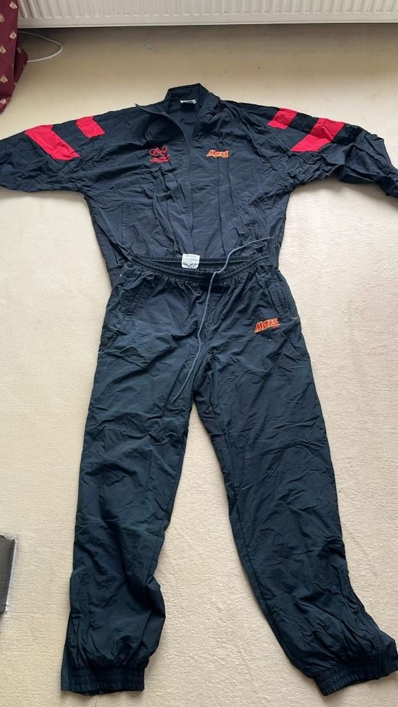 Vintage Heren trainingspak Olympics 1992 Mars XL, Kleding | Heren, Sportkleding, Ophalen, Zwart, Maat 56/58 (XL), Zo goed als nieuw