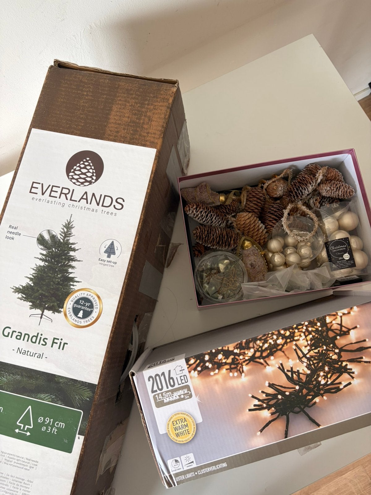 Kerstboom Set, Diversen, Kerst, Ophalen of Verzenden, Zo goed als nieuw