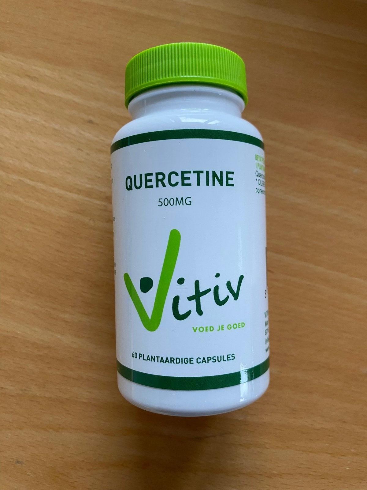 Vitiv Quercetine 500 mg (voedingssupplement) 60 capsules, Ophalen of Verzenden, Nieuw, Overige typen