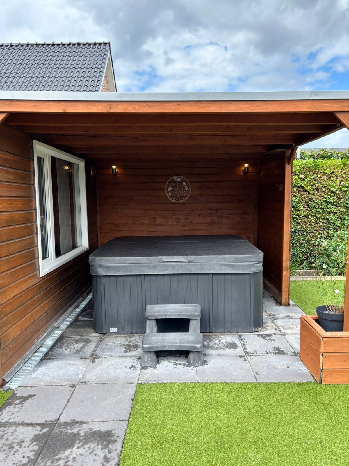 Jacuzzi ZGAN, Tuin en Terras, Bubbelbaden en Hottubs, Zo goed als nieuw, Vast, Filter, Pomp, Trap, Ophalen