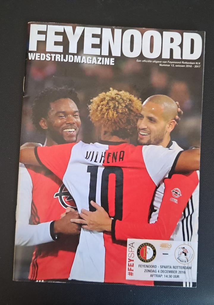 Feyenoord - Sparta 2016/2017, Ophalen of Verzenden, Zo goed als nieuw, Feyenoord, Boek of Tijdschrift