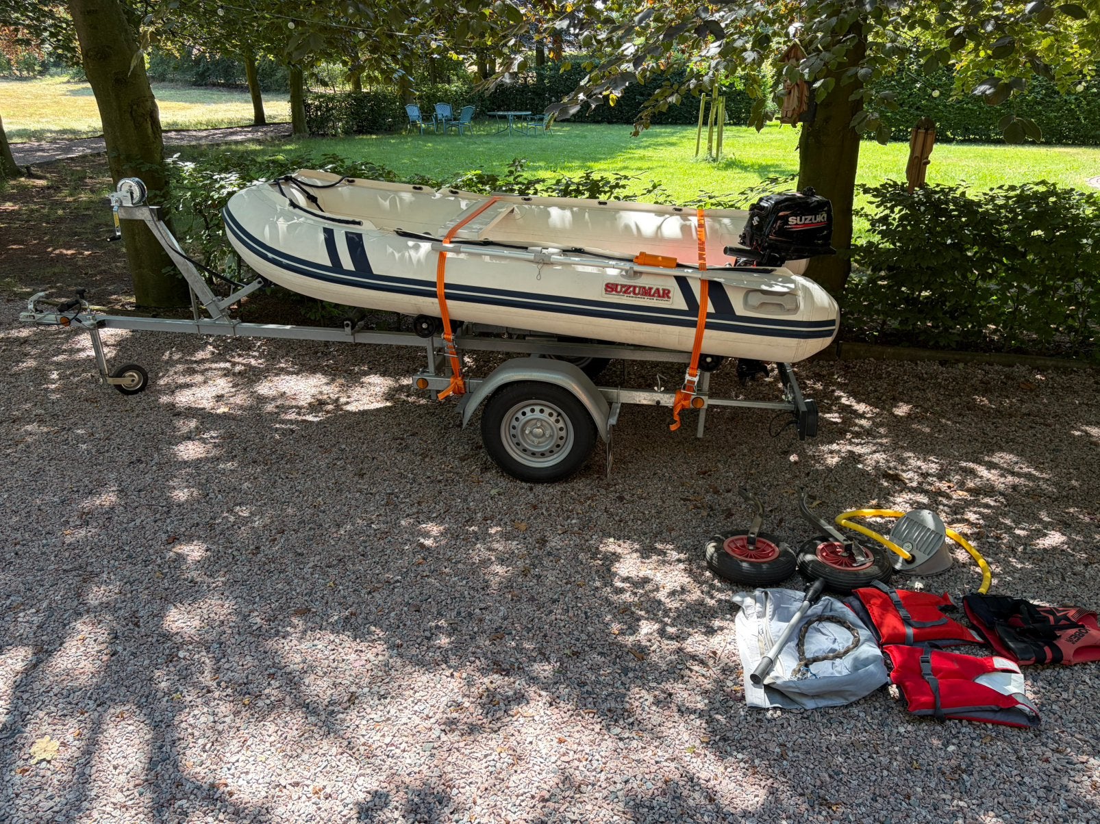 Suzumar 310 RIB, Watersport en Boten, Gebruikt, 6 pk, Peddels, 3 m