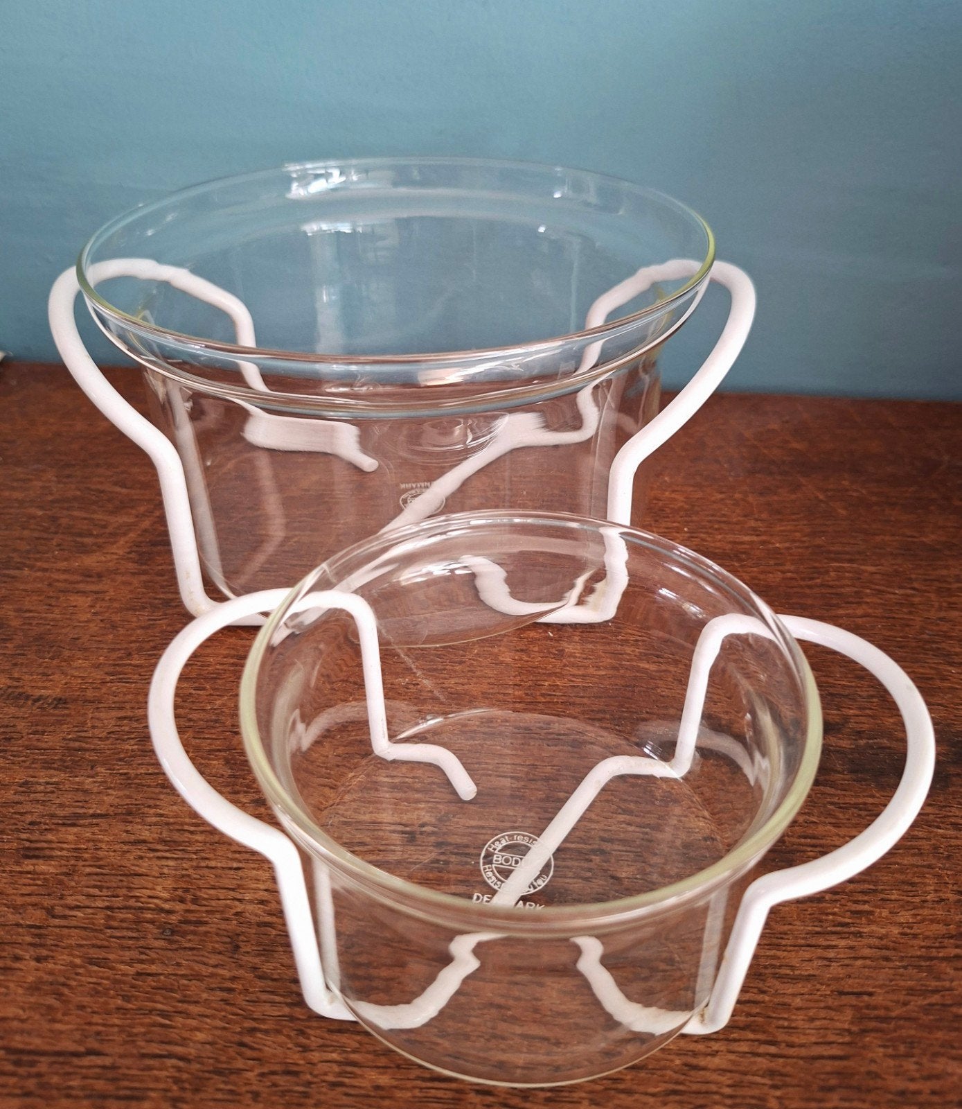 BODUM Denmark Hot Pot schalen met houder, Huis en Inrichting, Gebruikt, Ophalen of Verzenden, Overige stijlen, Glas