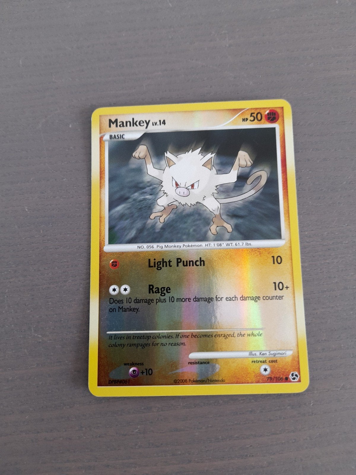 Great encounters 79/106 mankey reverse, Hobby en Vrije tijd, Verzamelkaartspellen | Pokémon, Ophalen of Verzenden, Gebruikt, Losse kaart