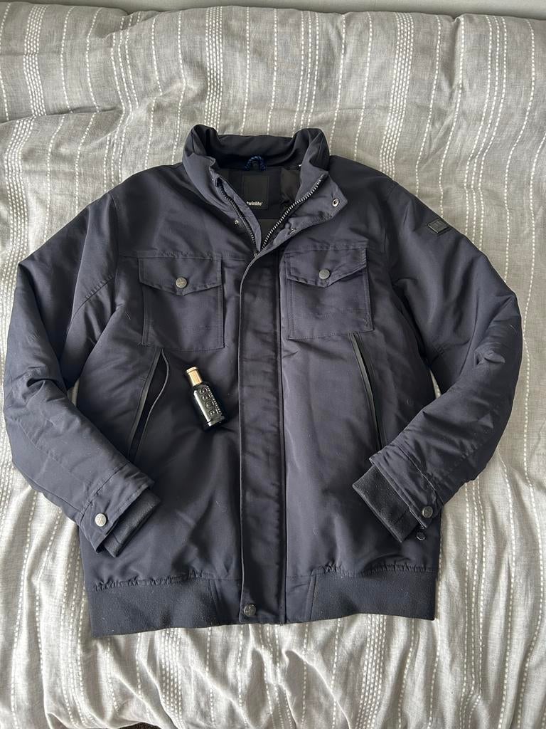 Twinlife Heren Jas Zwart - Maat 3XL, Ophalen of Verzenden, Zo goed als nieuw, Overige maten, Zwart