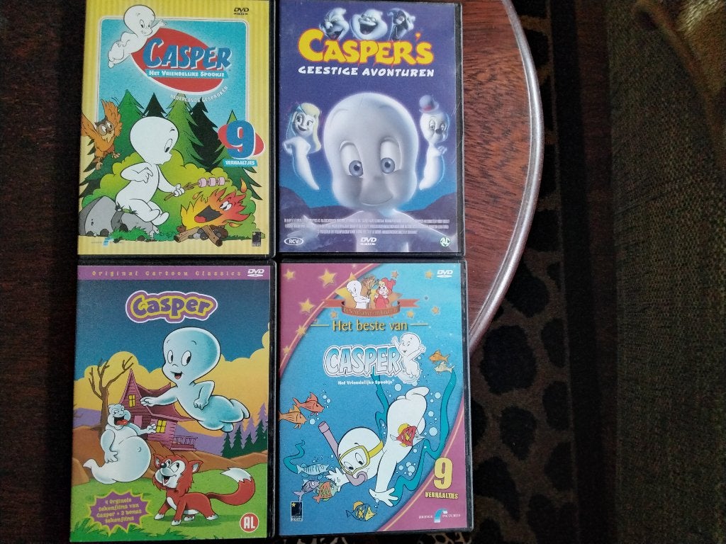 Casper 4 dvds, origineel, Avontuur, Alle leeftijden, Ophalen of Verzenden, Zo goed als nieuw