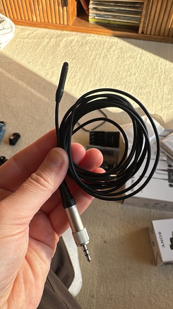 Sanken COS-11DR ; COS-11DR-BK-SONY Lavalier mic 1.8m, Ophalen of Verzenden, Zo goed als nieuw