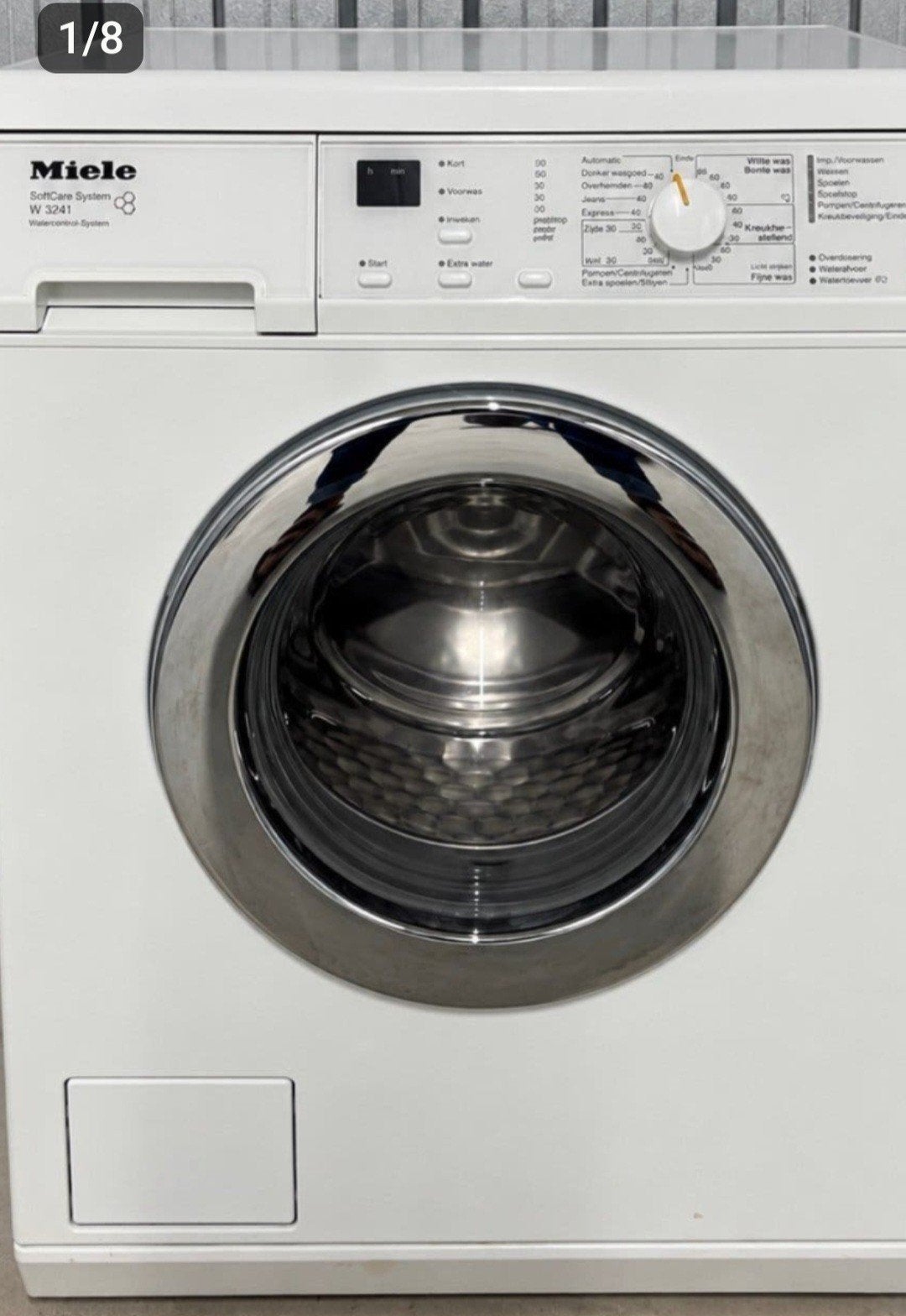 Miele W3241 Wasmachine - Goede staat, Ophalen, Gebruikt, Voorlader, Kort programma