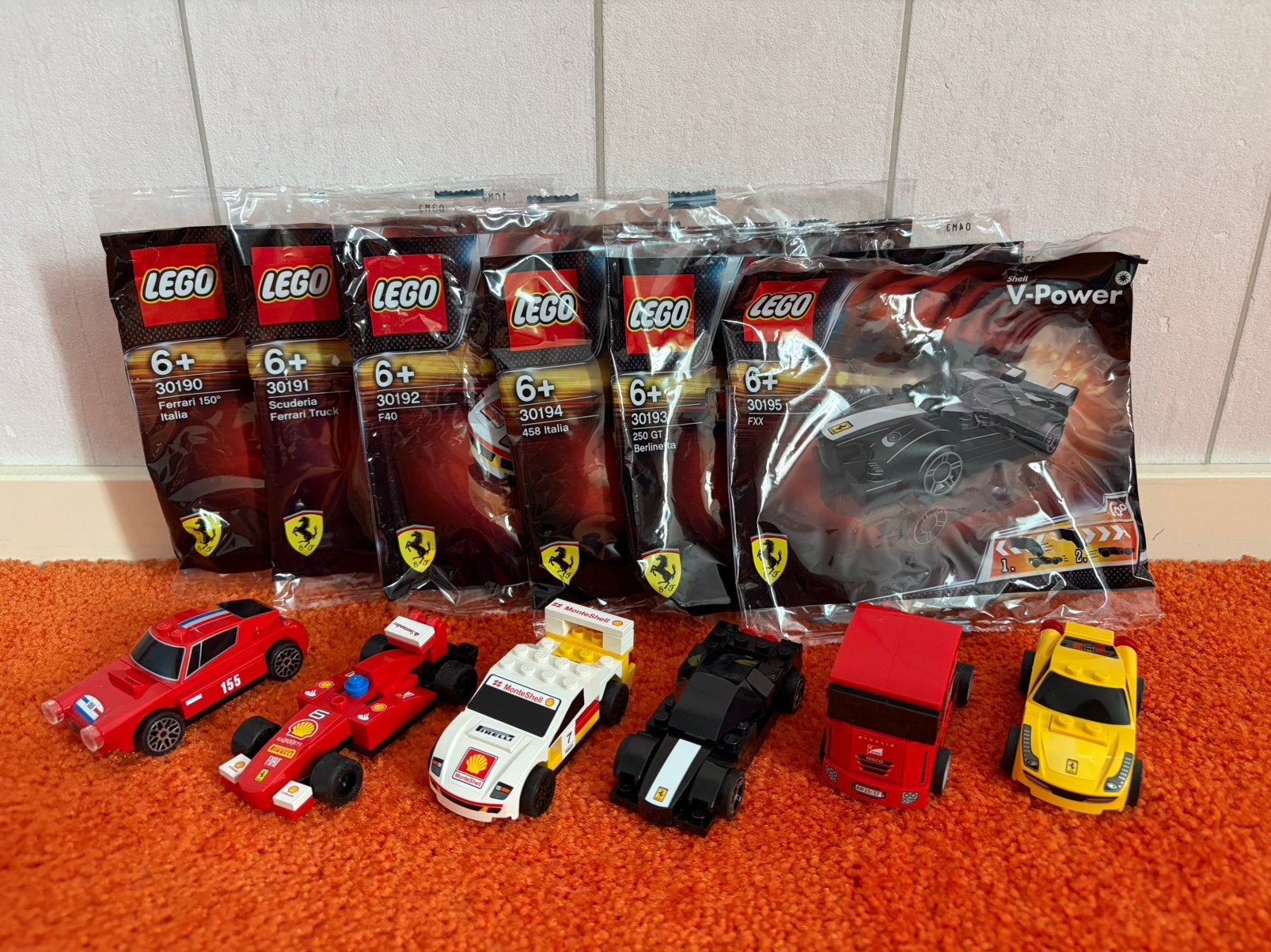 Lego Ferrari Shell serie 30190-30195, Ophalen of Verzenden, Zo goed als nieuw